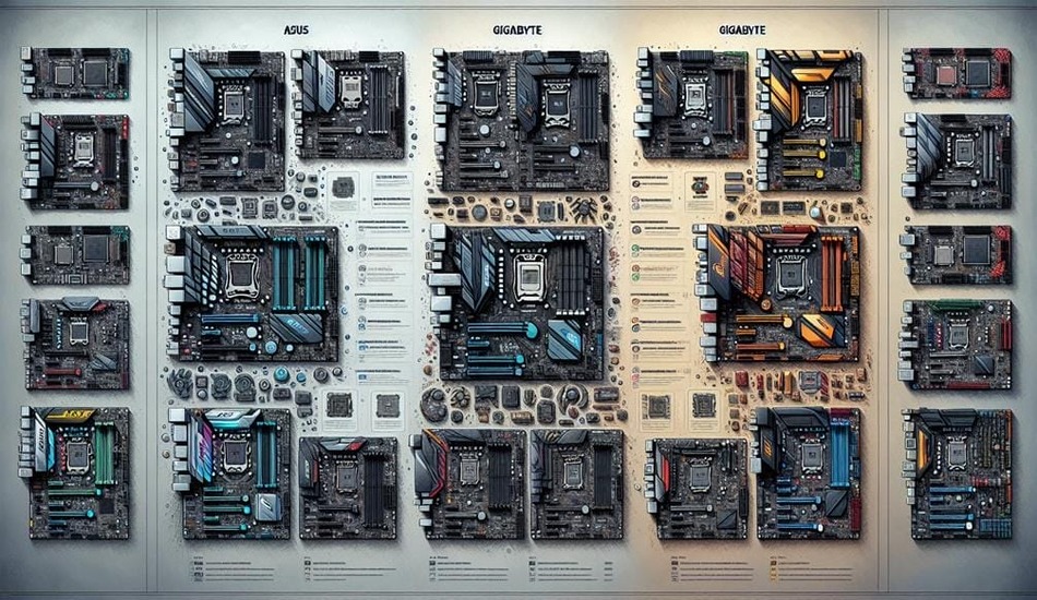 مقایسه مادربرد ایسوس و گیگابایت